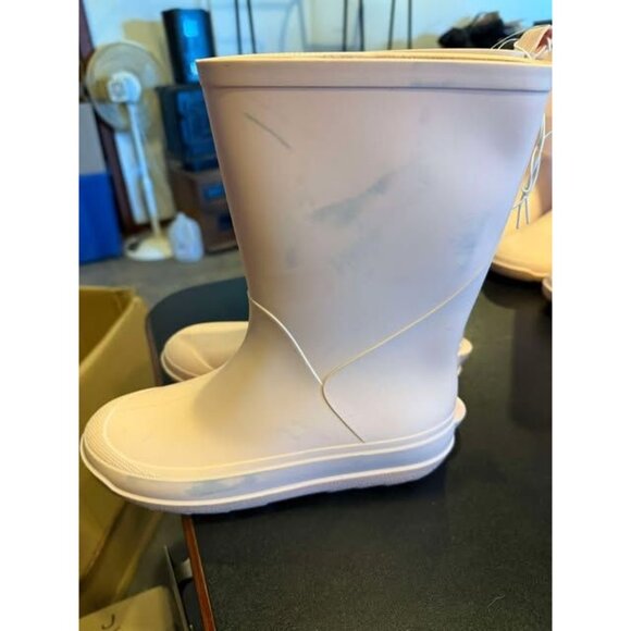 Childrens Cat & Jack Blush Pink Rubber Rain Boots Size 6 - Picture 3 of 4